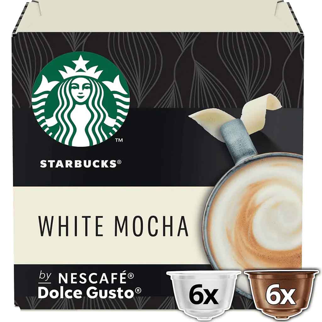 Starbucks Dolce Gusto Kapseln White Mocha 6 Tassen 123g MHD 30.11.26