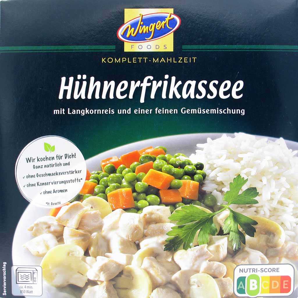 Wingert Fertiggericht Hühnerfrikassee 480g MHD 27.01.27