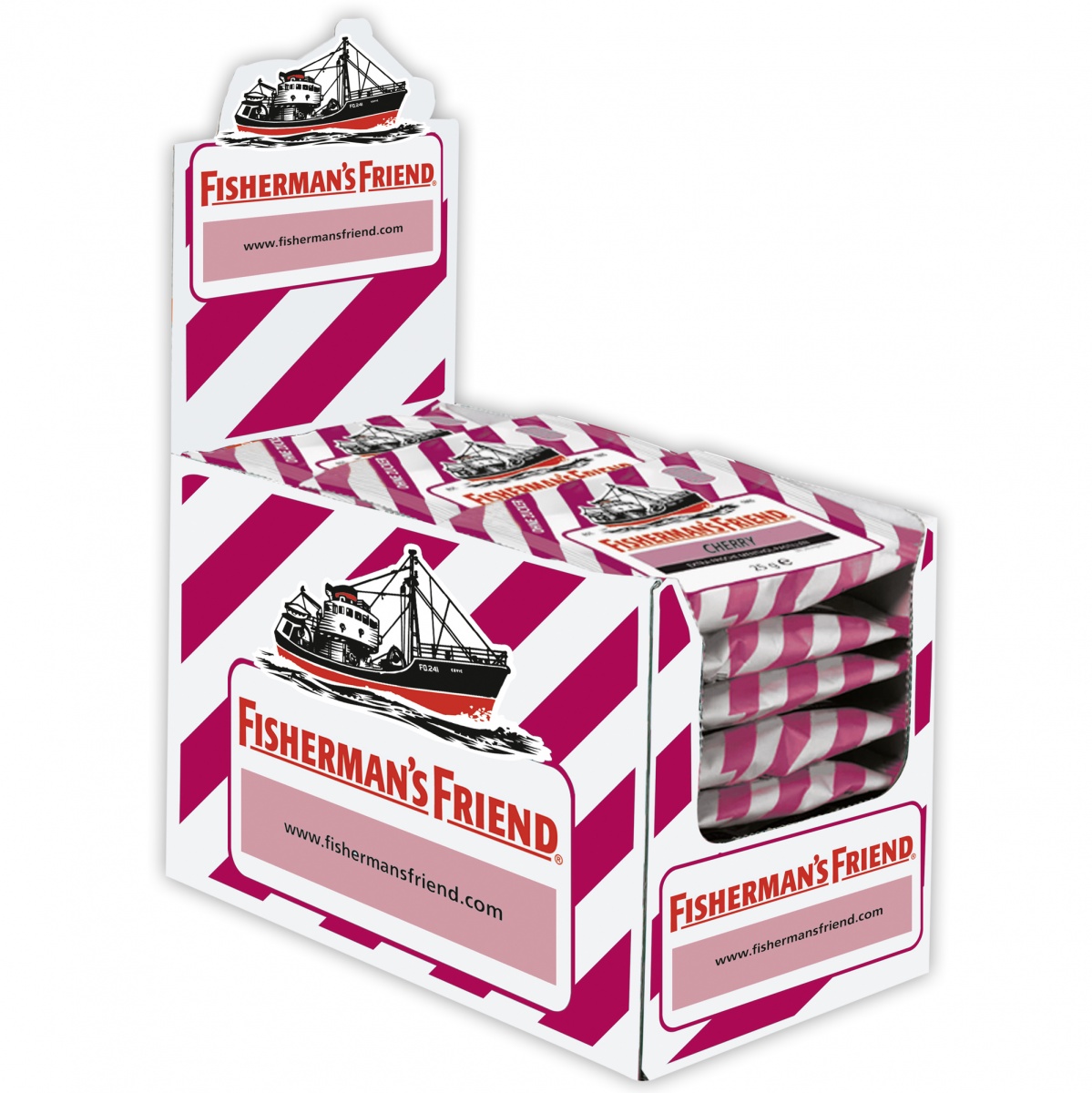 Fishermans Friend Cherry ohne Zucker 24x 25g MHD 31.12.28