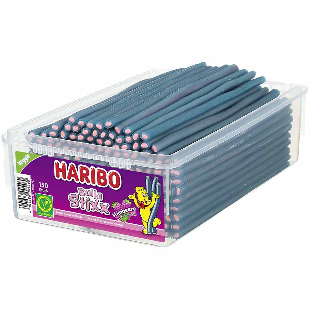 Haribo Balla Stixx Himbeere 150er 1125g MHD 30.08.26