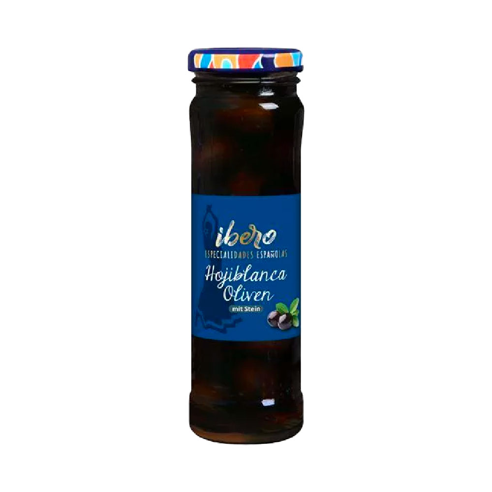 Ibero Hojiblanca Oliven mit Stein 85g MHD 25.02.28