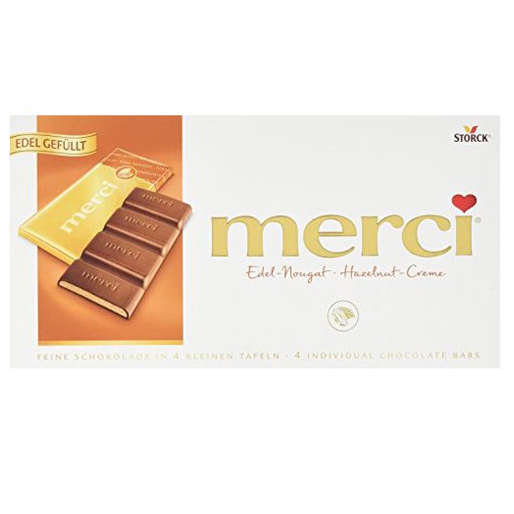 Merci feine Schokolade Edel Nougat 100g