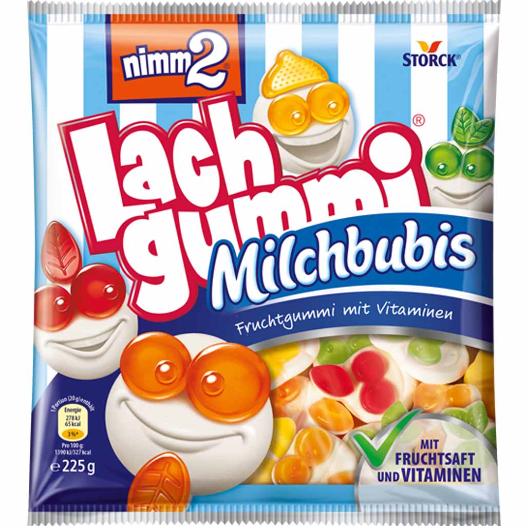 nimm2 Lachgummi Milchbubis 225g MHD 30.05.26