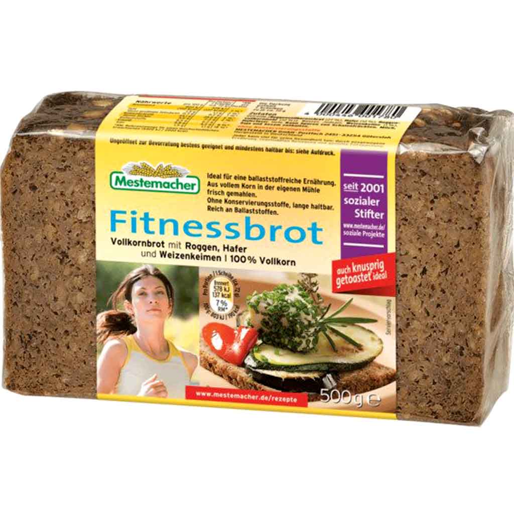 Mestemacher Fitnessbrot Vollkornbrot 500g MHD 15.04.26