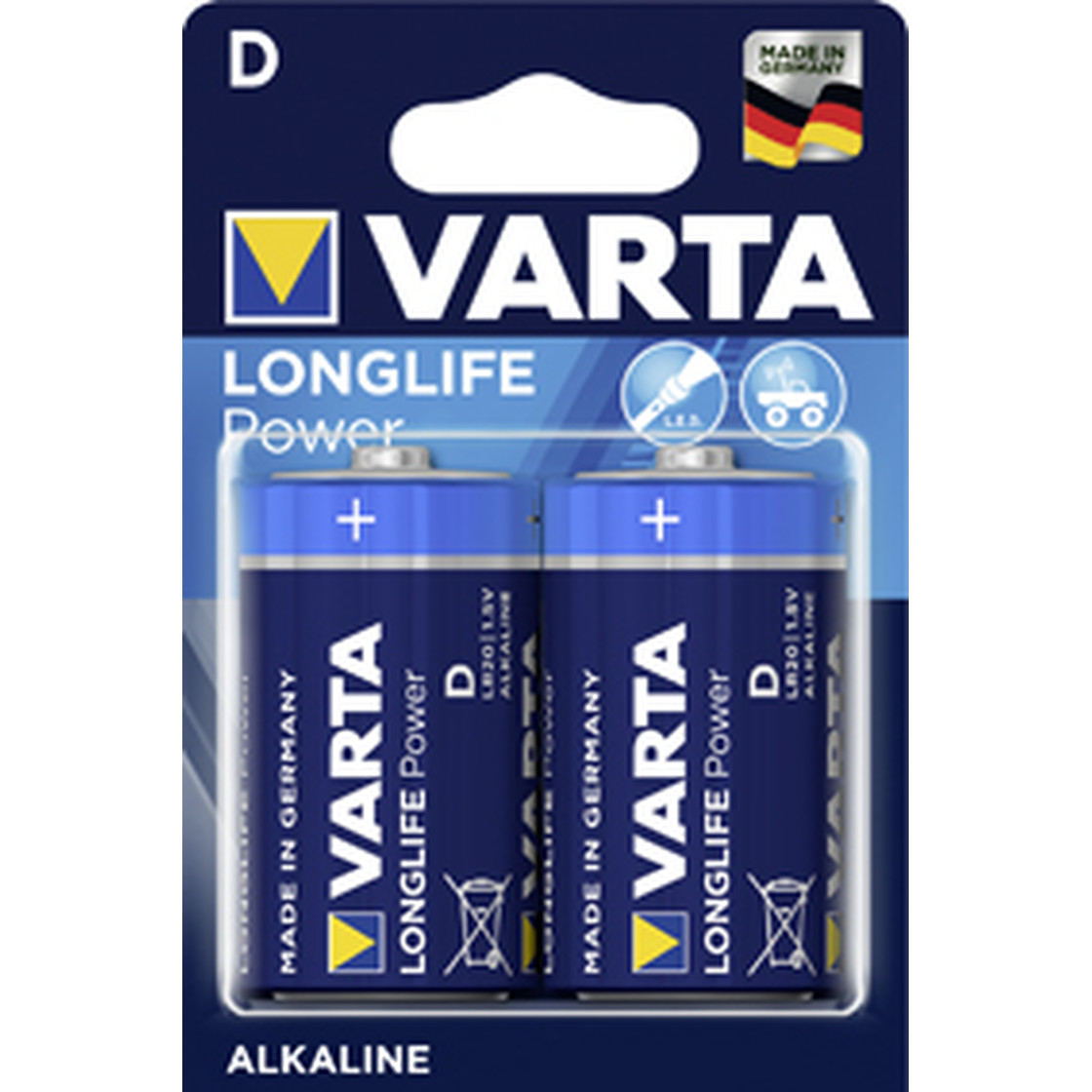 VARTA LR20/D Longlife Power (4920) 2 Batterien MHD 30.12.34