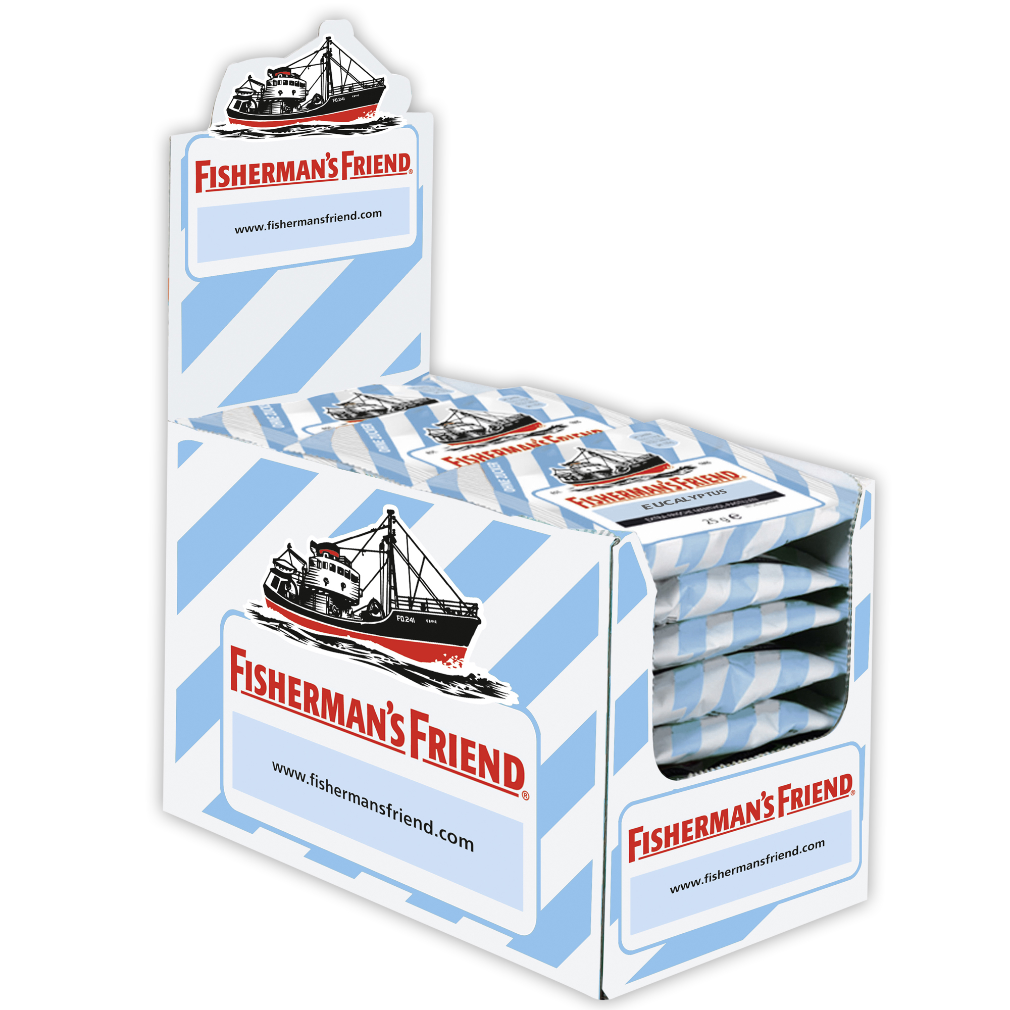 Fishermans Friend EUCALYPTUS ohne Zucker 24x 25g 600g