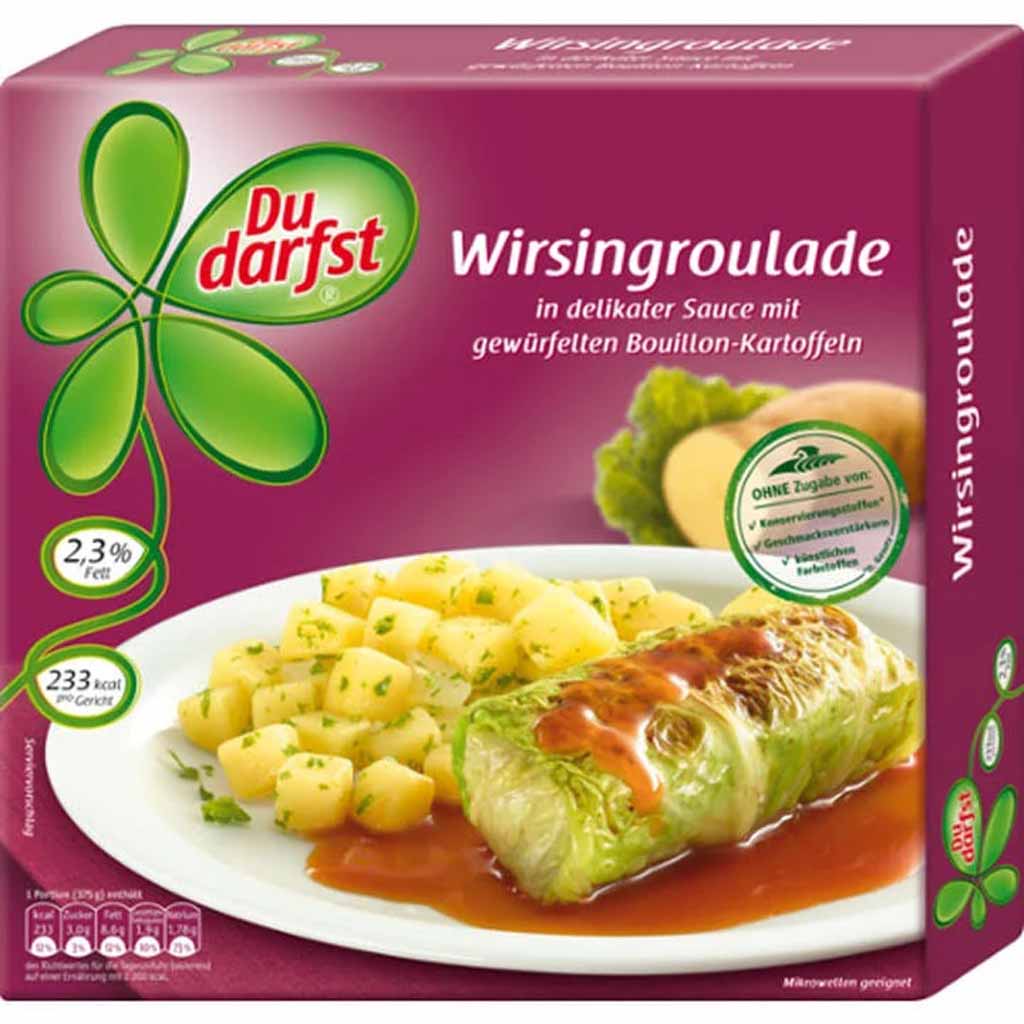 Du darfst Fertiggericht Wirsingroulade 375g MHD 11.12.26