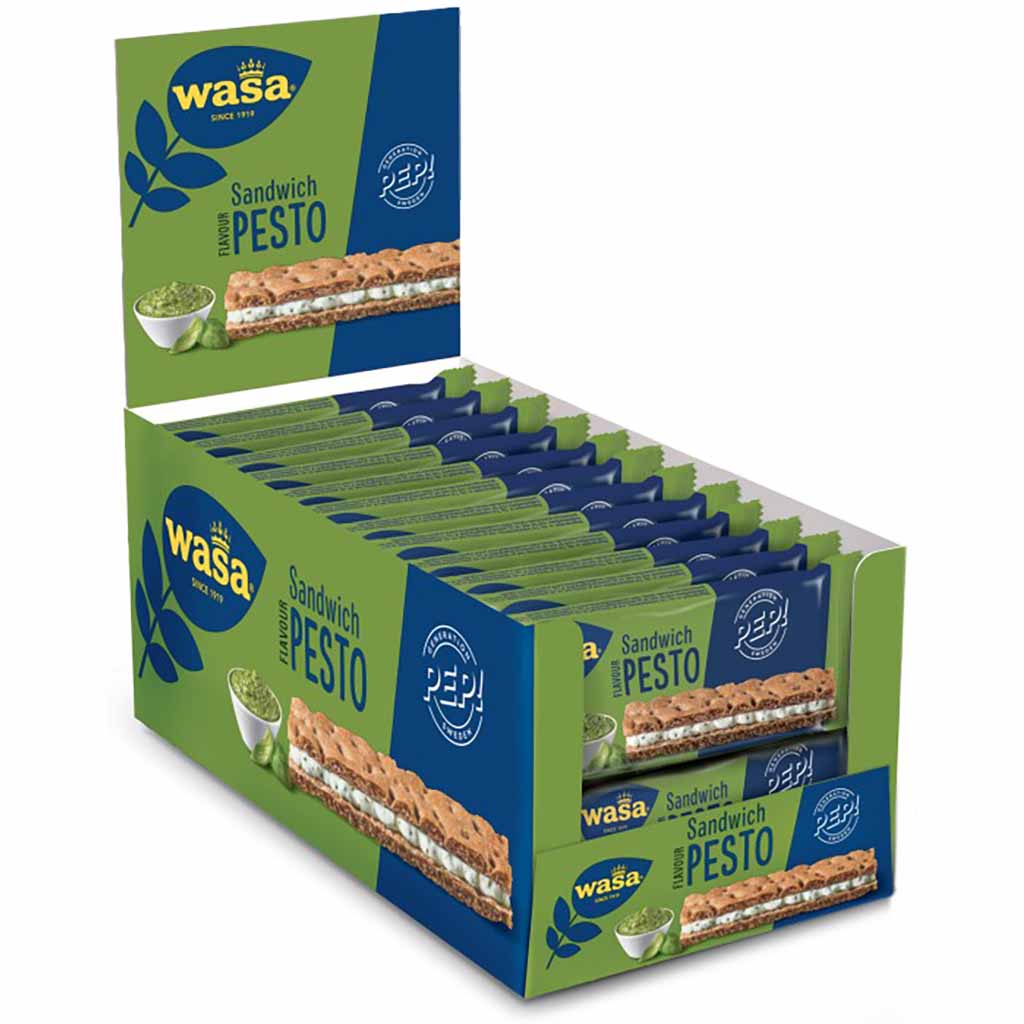 Wasa Knäckebrot Sandwich Pesto 24x37g = 888g MHD 30.06.26