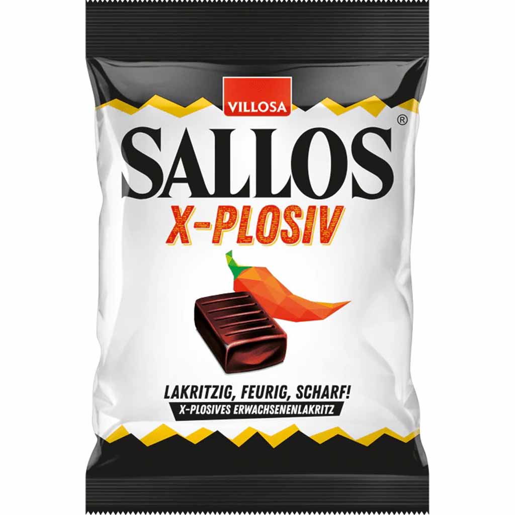 Villosa Sallos Lakritzbonbon X-Plosiv 150g MHD 30.08.27
