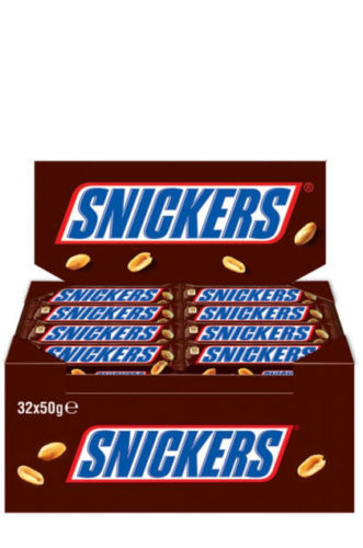 Snickers Schoko Riegel 32x50g=1600g MHD 09.08.26