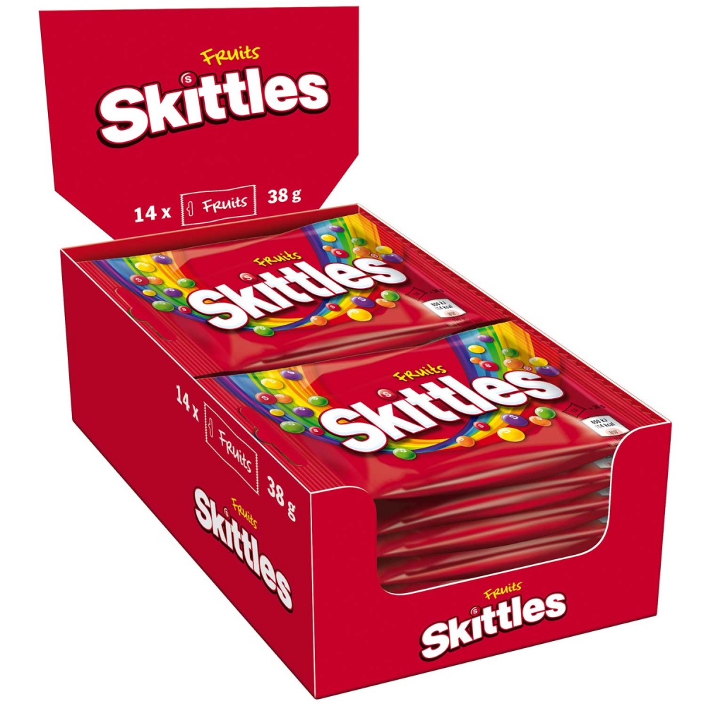 Skittles Kaudragees fruits 14x38g=532g MHD 05.10.27