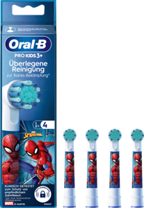 Oral-B Aufsteckbürsten Kinder PRO Spiderman, ab 3 Jahren, 4 Stück