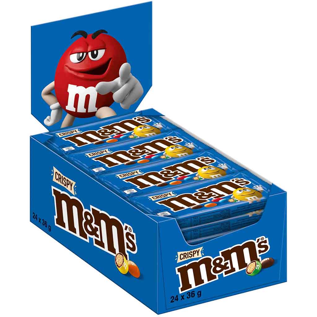 M&Ms Crispy 24x36g=864g MHD 25.10.26