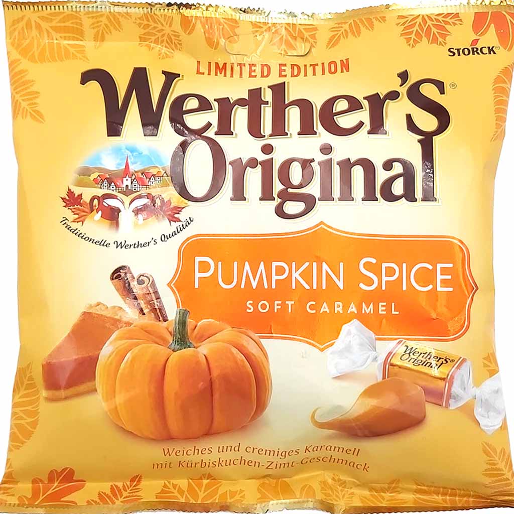 Werthers Original Pumpkin Spice Soft Caramel 180g, 4014400935882