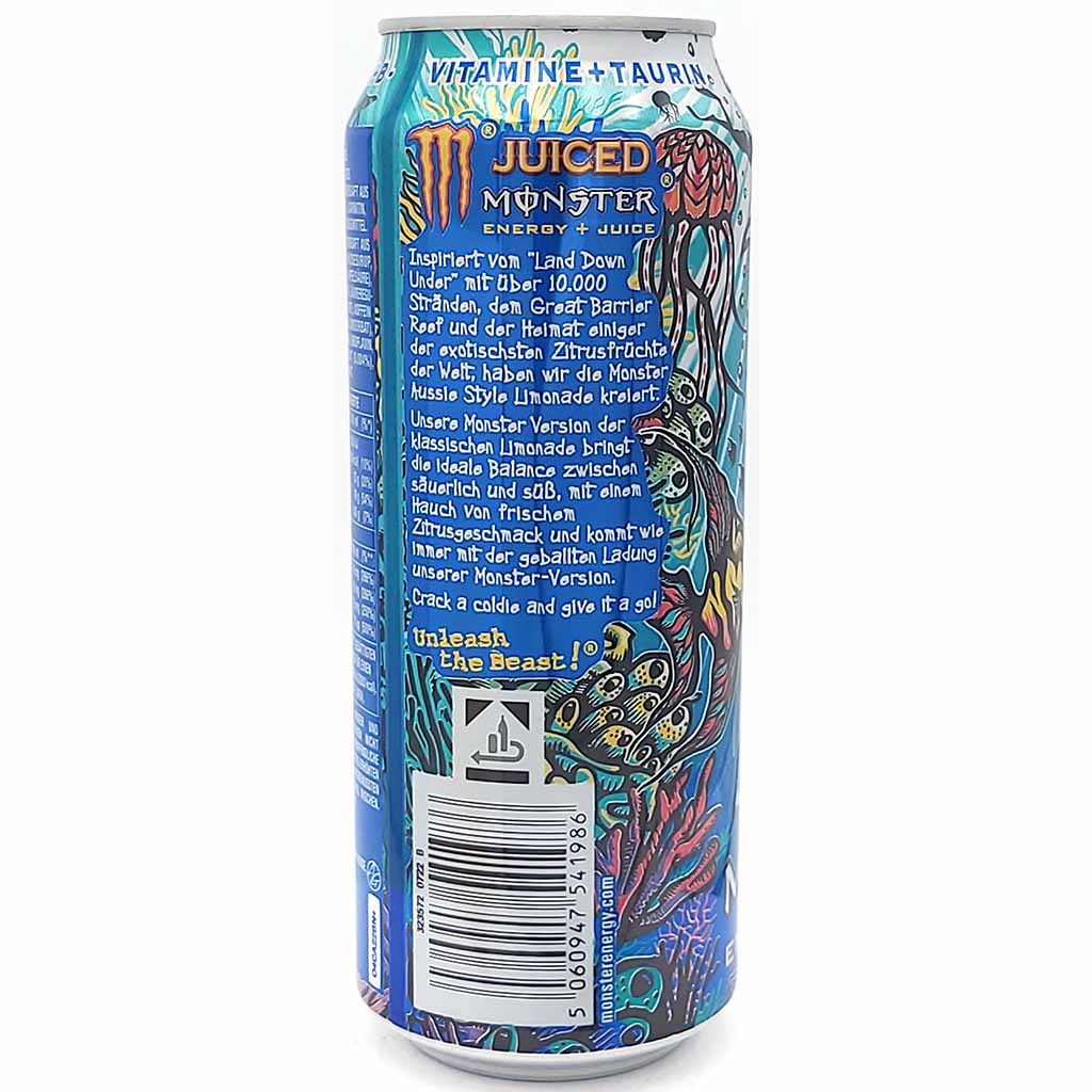 Monster Juiced Aussie Lemonades Style, front, 5060947541986