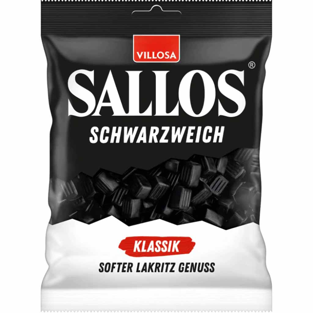 Villosa Sallos Schwarzweich softer Lakritz Klassik 200g MHD 30.12.26