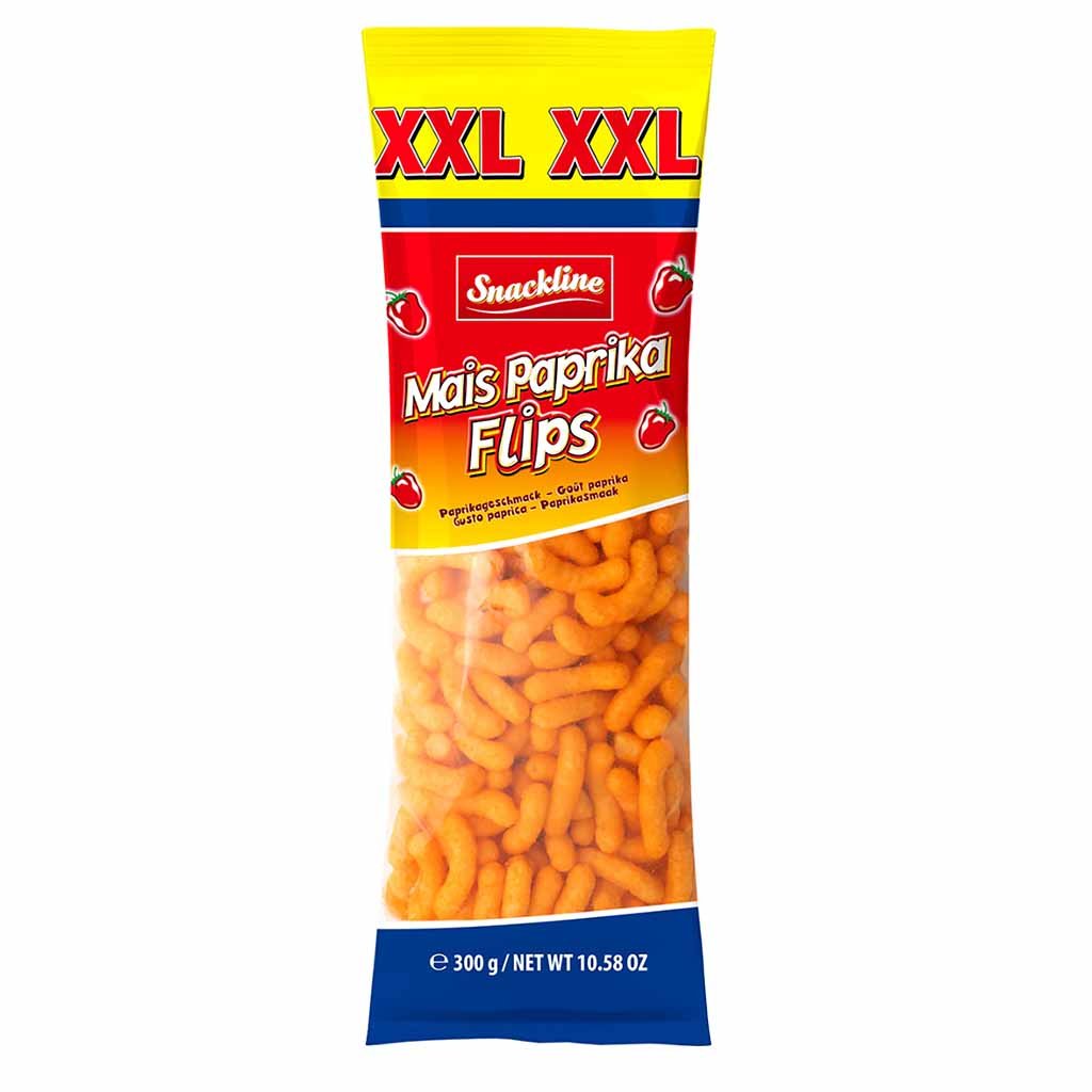 Snackline XXL Mais Flips Paprika 300g MHD 07.05.26