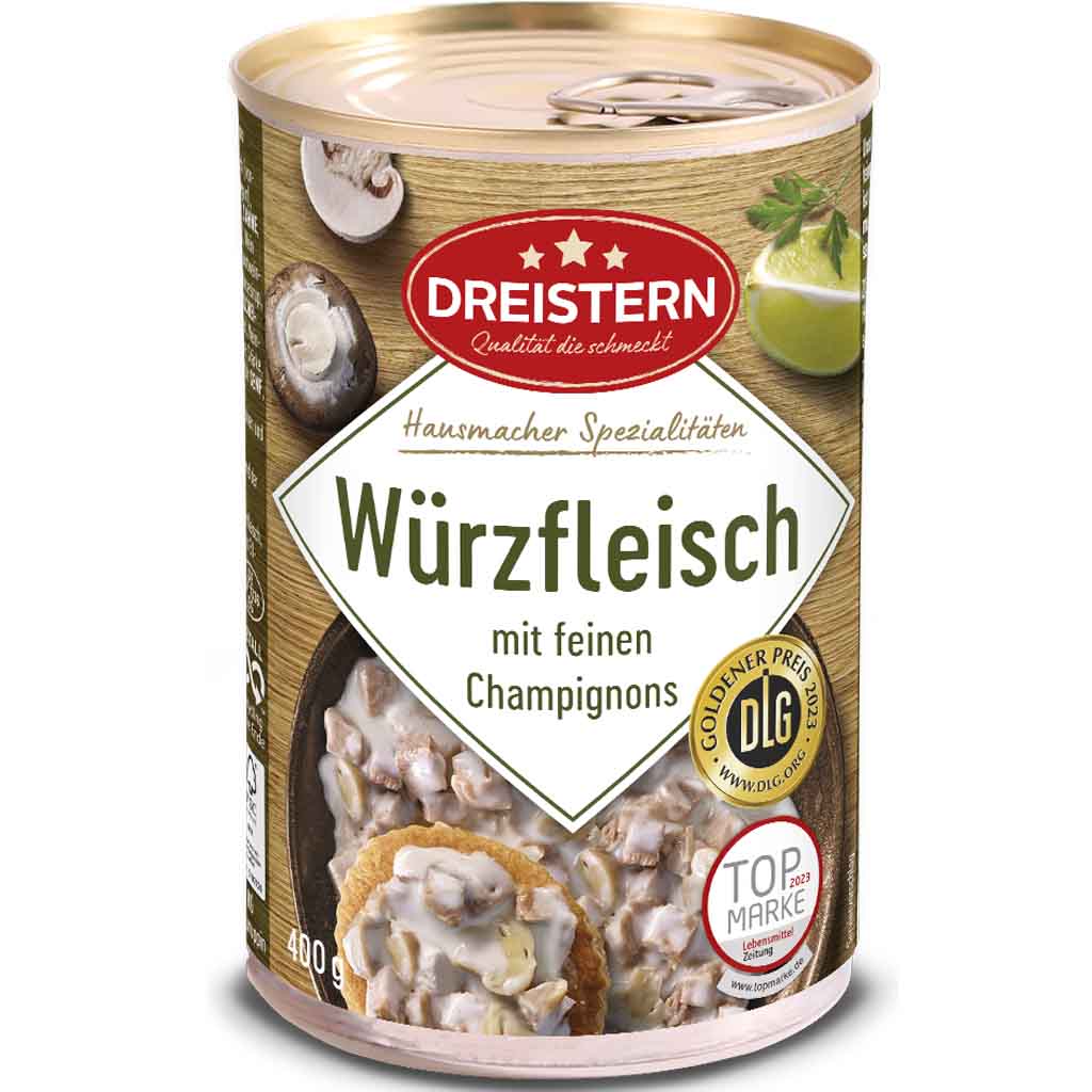 Dreistern Hausmacher Würzfleisch 400g MHD 06.05.26