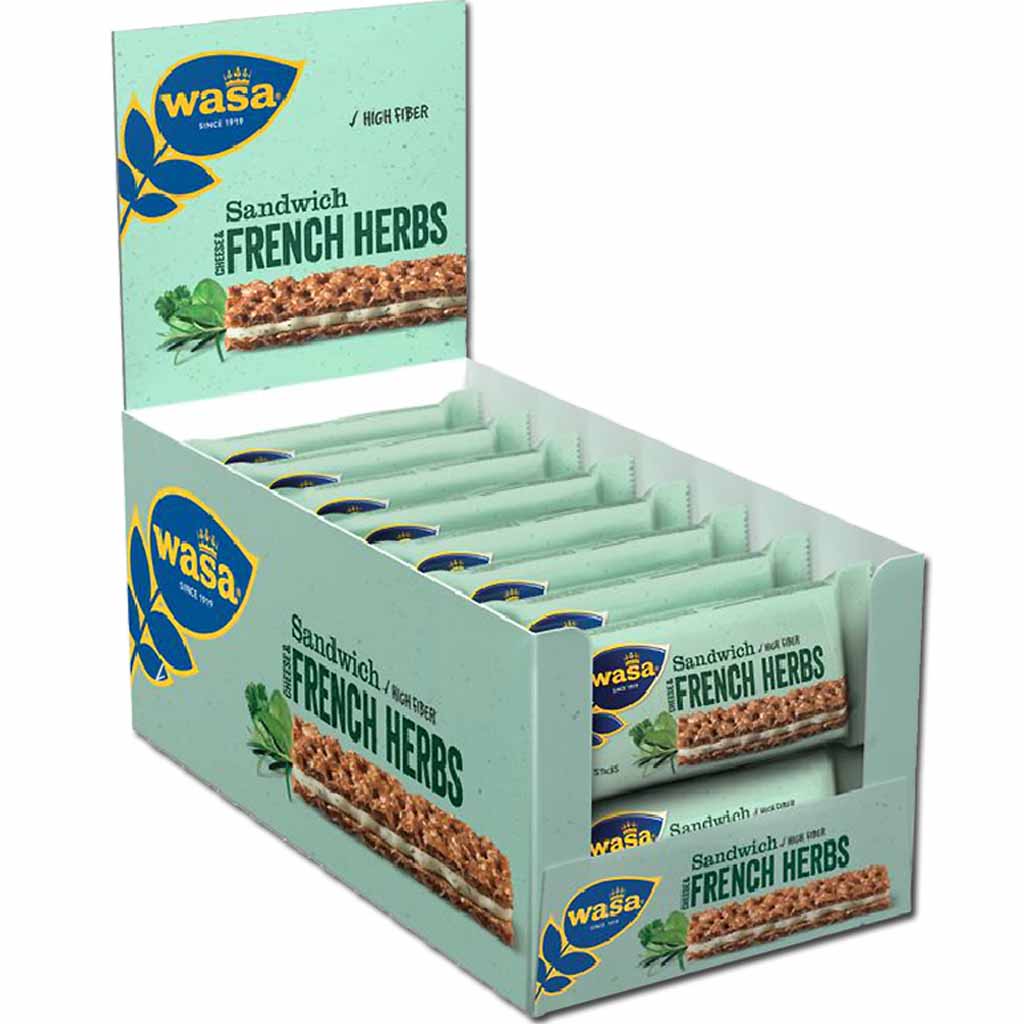 Wasa Knäckebrot Sandwich Cheese & French Herbs 24x30g=720g MHD 31.05.26