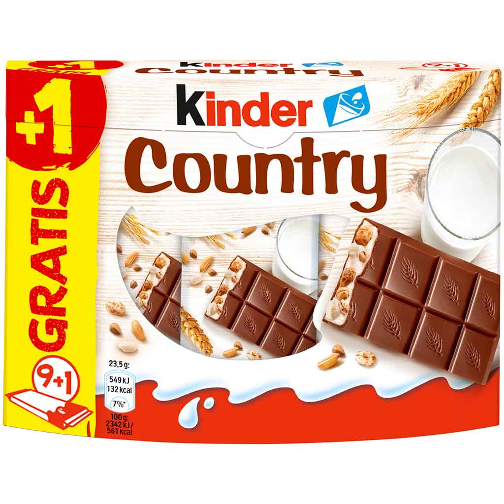Kinder Country Riegel 9+1 235g MHD 16.06.26