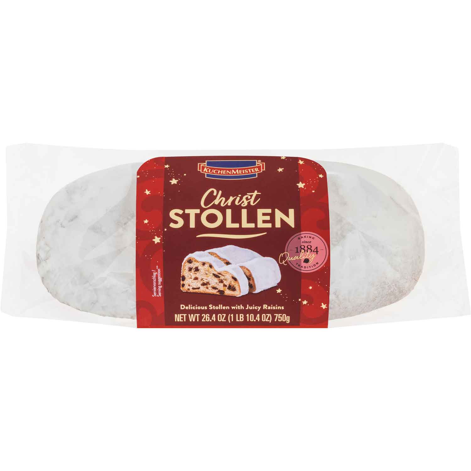 Kuchenmeister Stollen mit Früchten 750g MHD 06.03.26