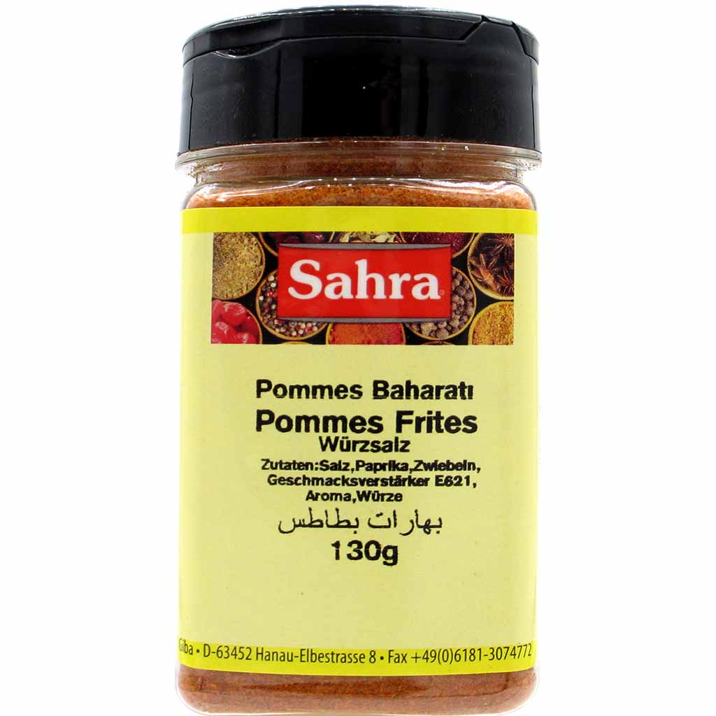 Sahra Pommes Frites Gewürzsalz 130g MHD 30.06.28