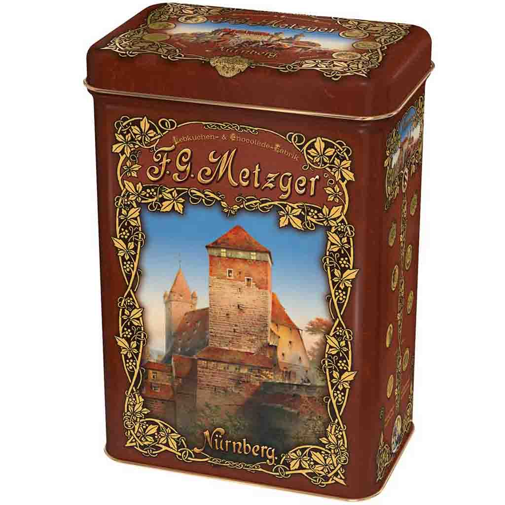 Haeberlein-Metzger Nürnberger Elisenlebkuchen Mischung in Jugendstildose 1350g MHD 30.04.26