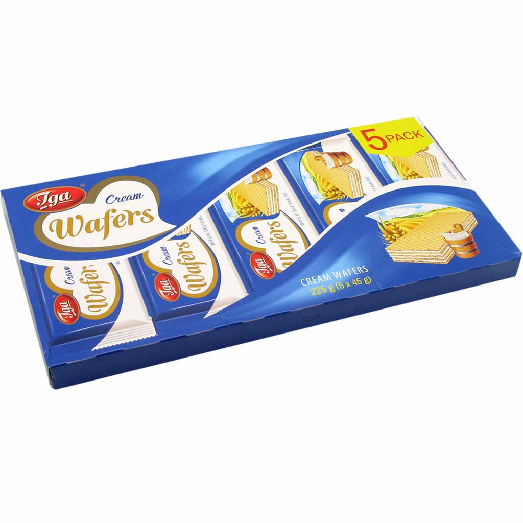 IGA Waffeln Sahnecreme 5er 225g MHD 27.02.26