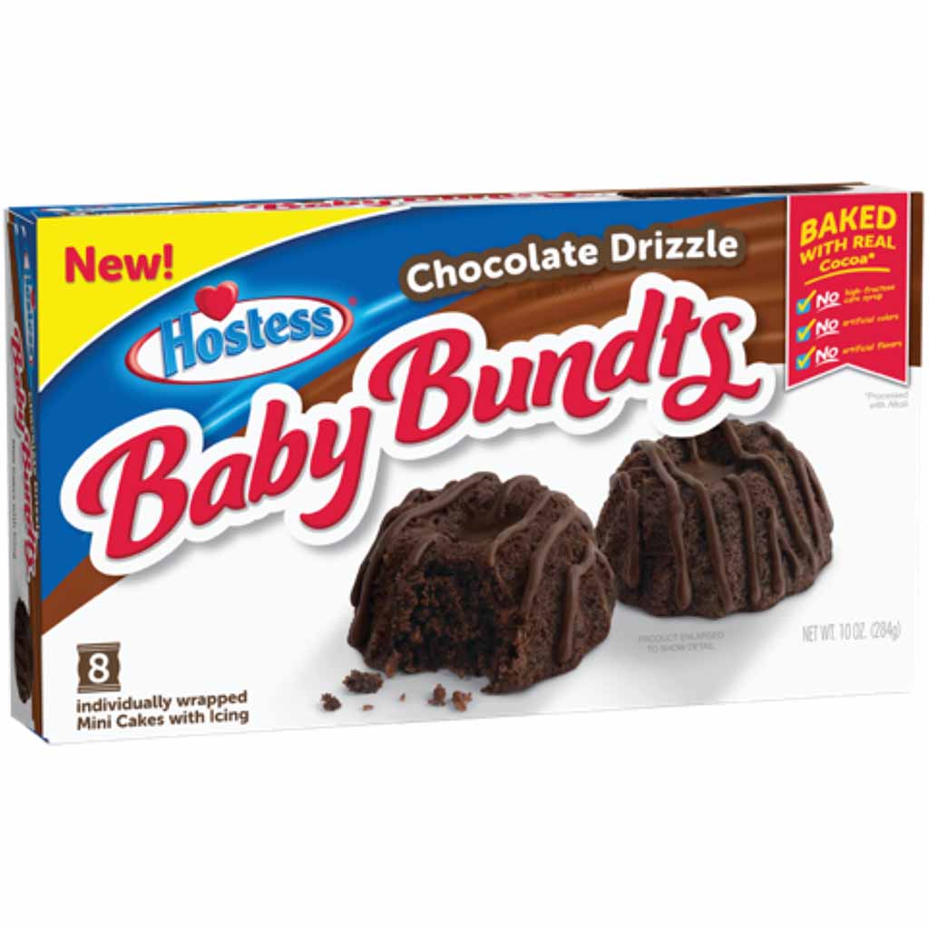 Hostess Baby Bundts Chocolate Drizzle 8er 284g MHD 28.08.25