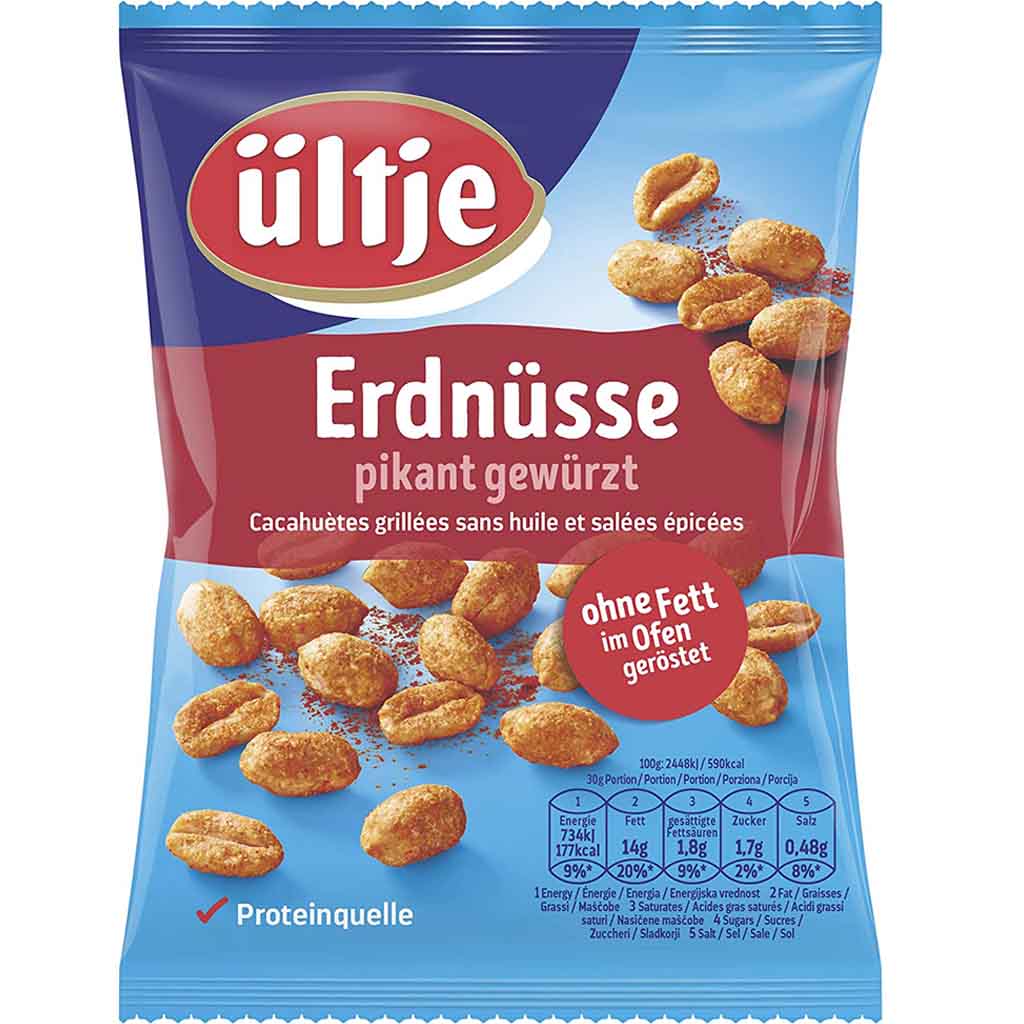 ültje Erdnüsse pikant gewürzt 200g MHD 30.11.25