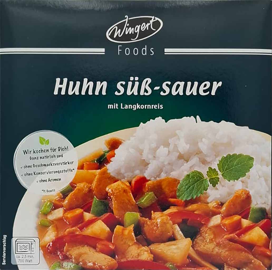 Wingert Fertiggericht Huhn Süß Sauer 375g MHD 22.01.27
