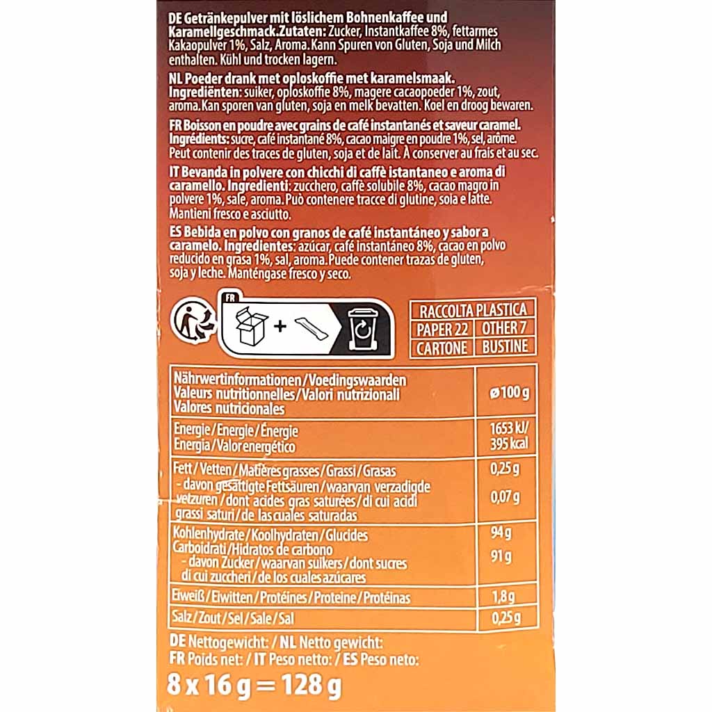 Bardollini Eiskaffee Caramel 8er 128g    8718868063533