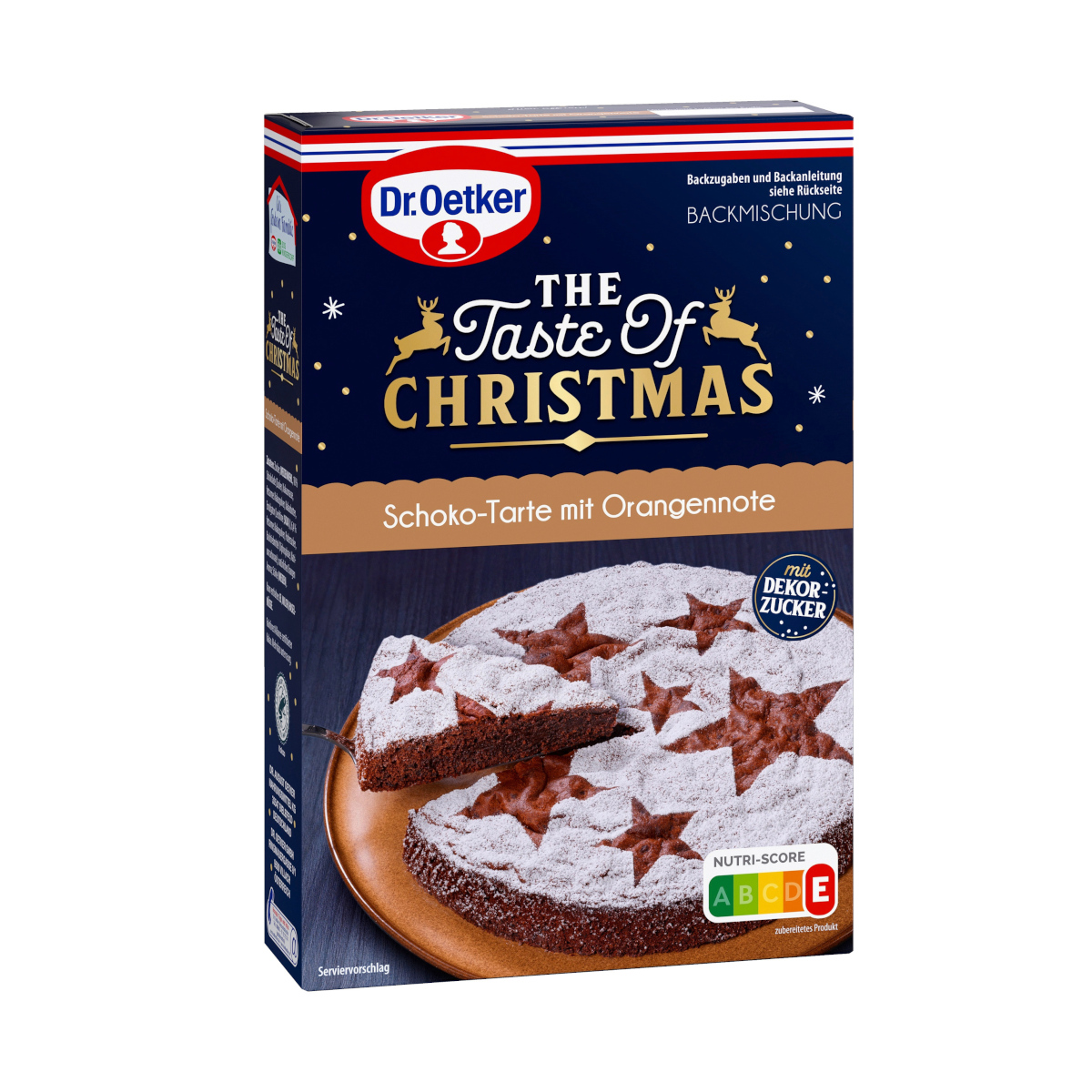 Dr. Oetker Schoko Tarte mit Orangennote Backmischung Packung 480g MHD 30.06.26