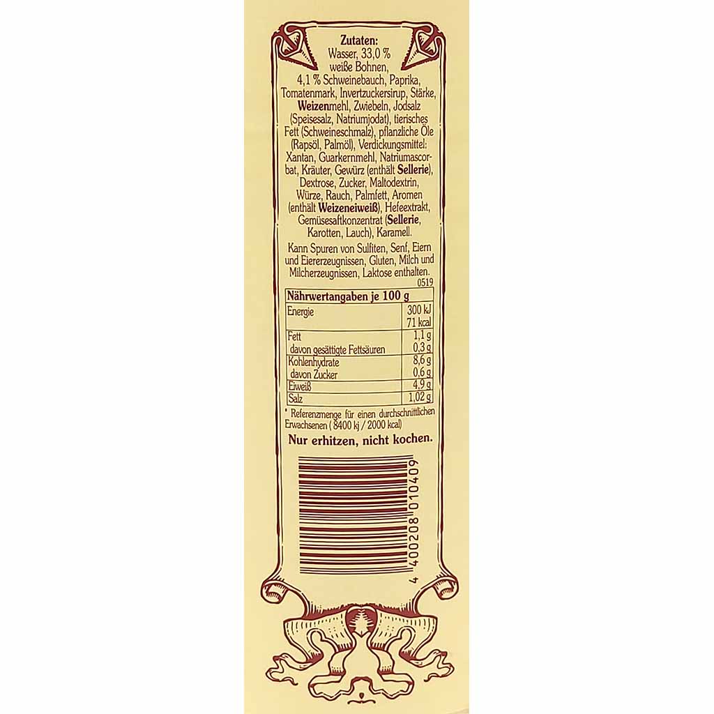 Metzger Meyer Serbischer Bohneneintopf 1200g Dose