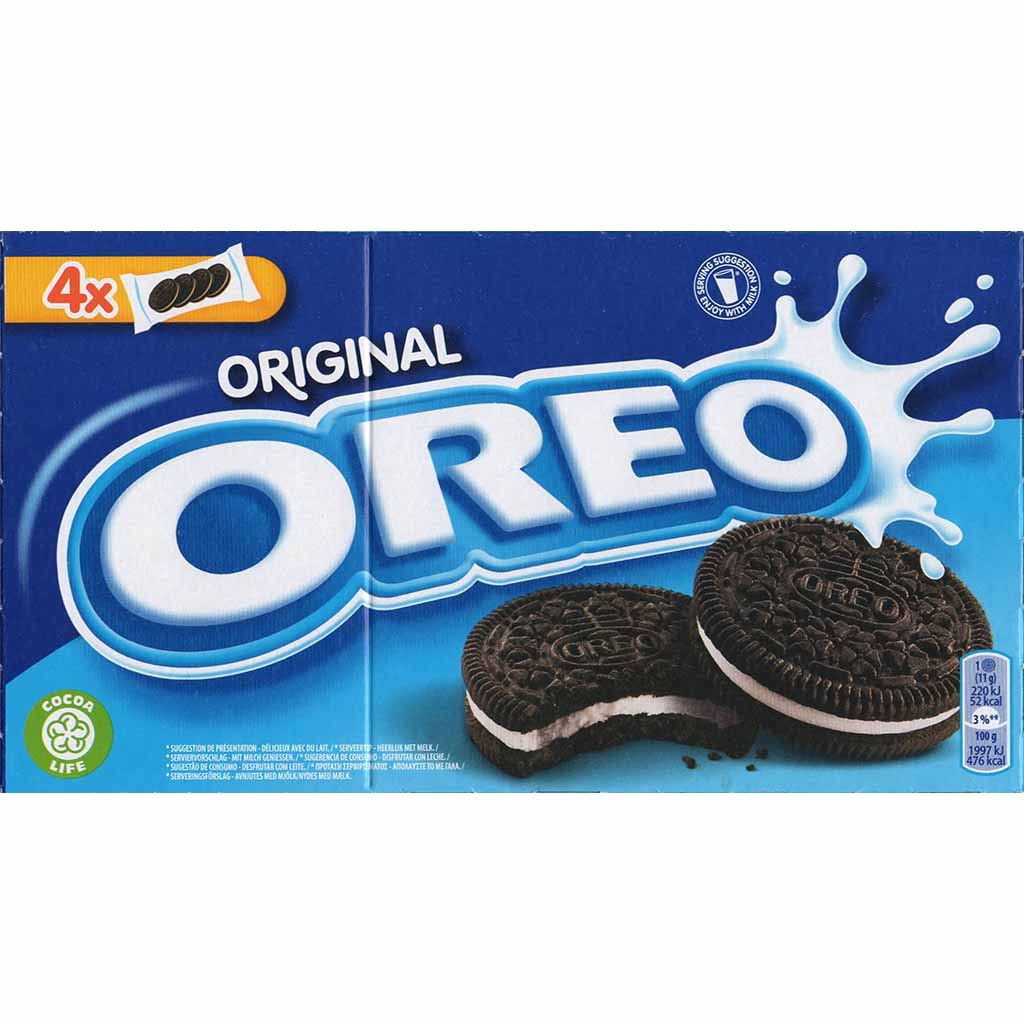 Oreo Doppelkekse Original 4x4 176g MHD 30.06.26