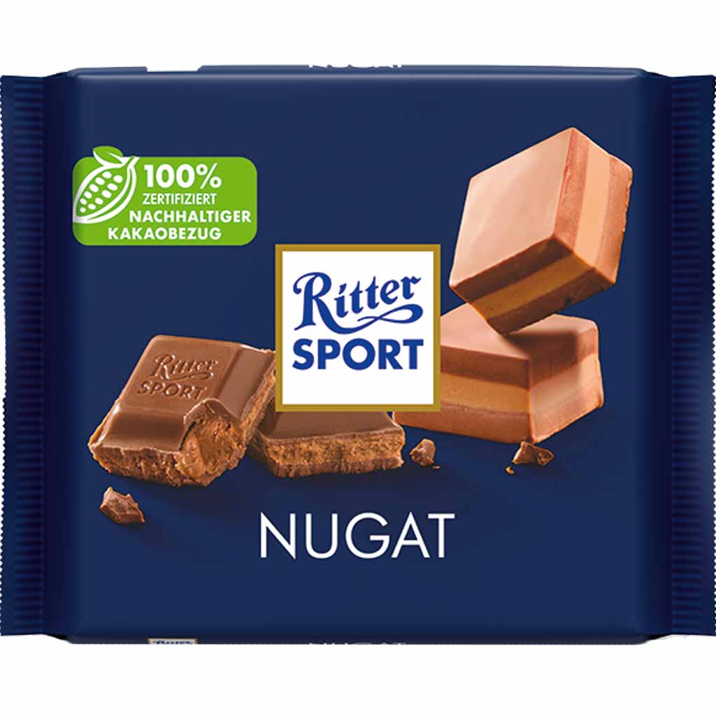 Ritter Sport Tafelschokolade Nugat 100g MHD 02.07.26
