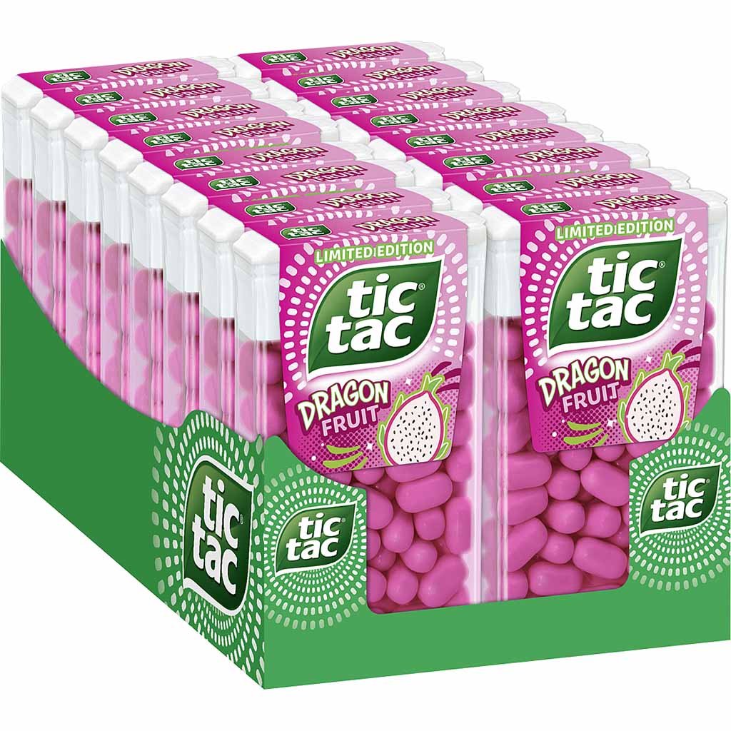Tic Tac Dragon Fruit 16x54g=864g MHD 13.11.26