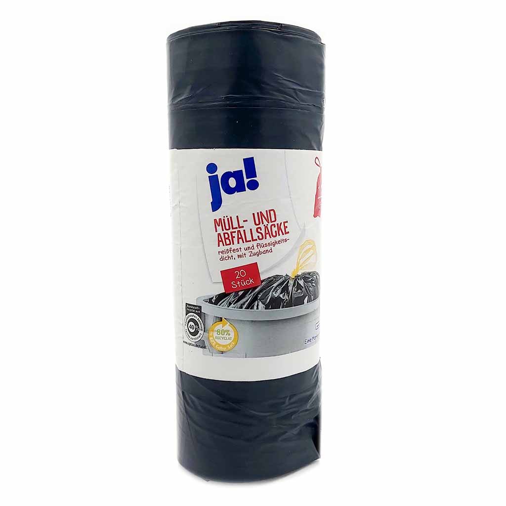 JA! Müll- und Abfallsäcke Rolle je 70x100cm 120l 20 Stück, 4388860270273