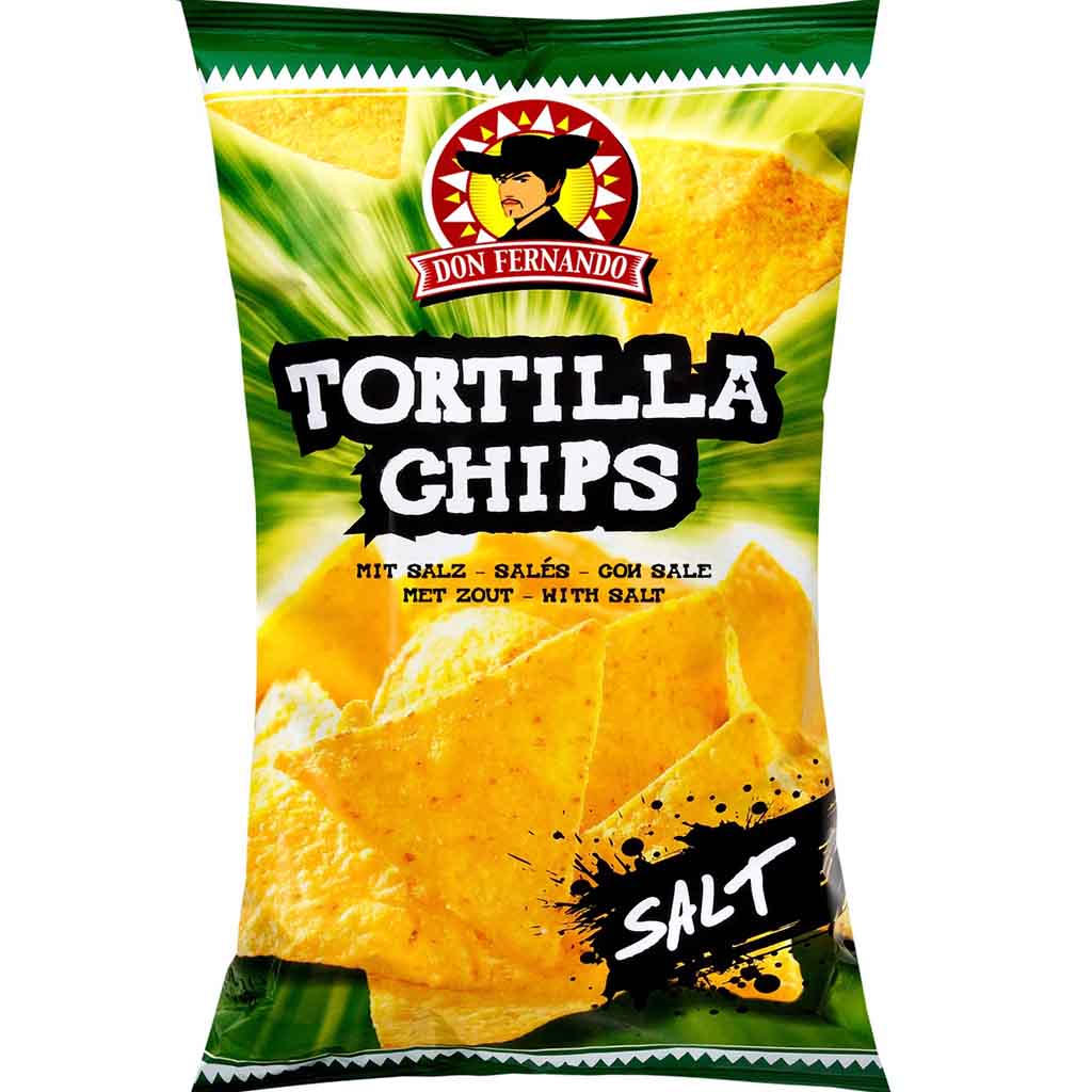 Don Fernando Tortilla Chips mit Salz 200g MHD 08.03.26