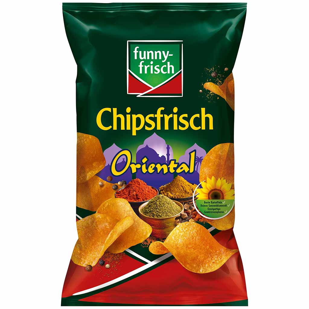funny frisch Chipsfrisch Oriental 150g MHD 06.10.25