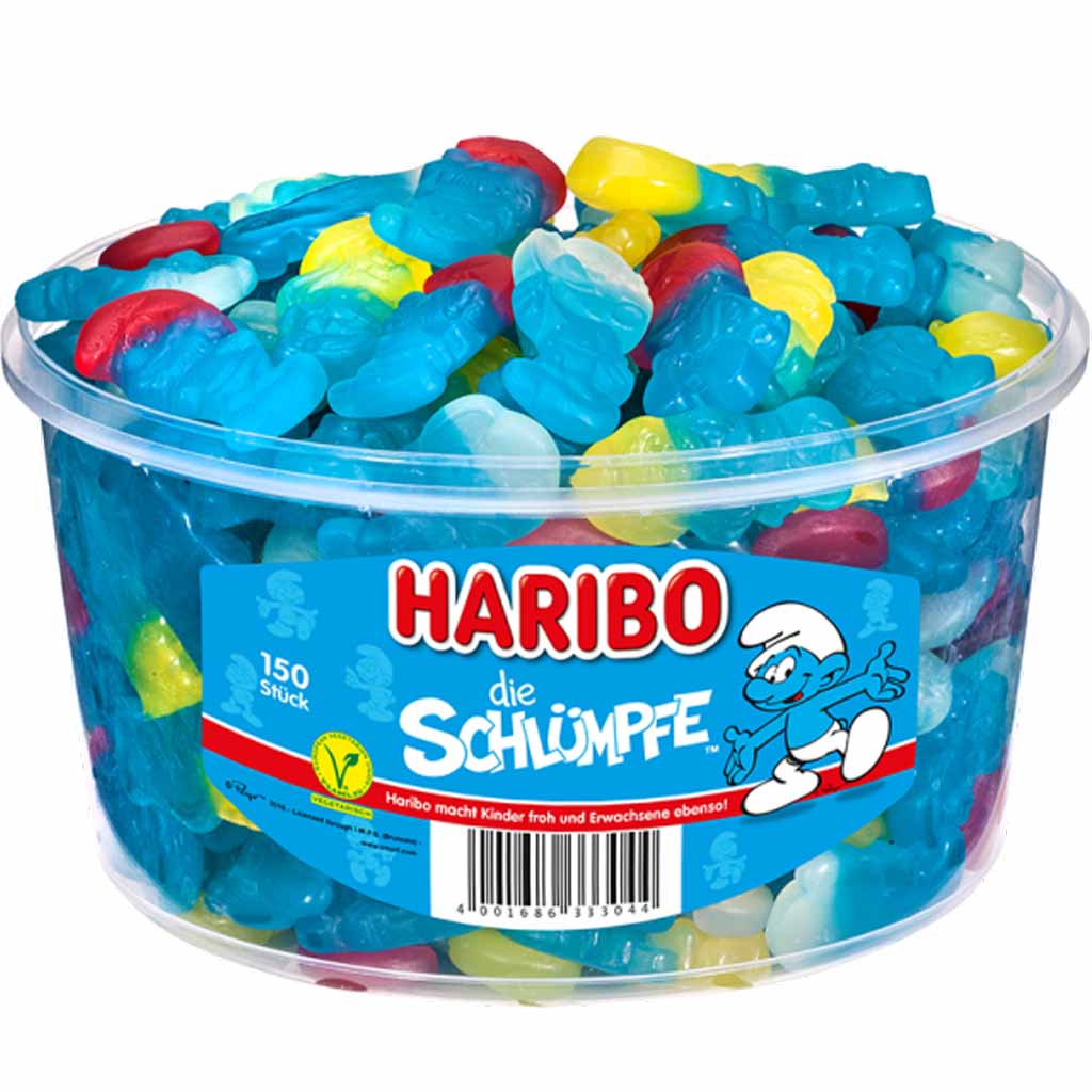 Haribo Die Schlümpfe 150er 1350g MHD 30.09.26