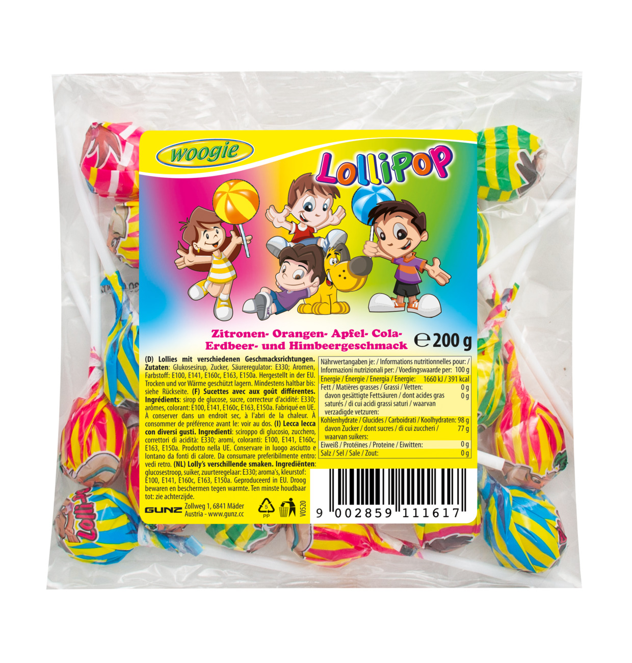 Lollipop Lutscher Mischung 200g MHD 30.04.27