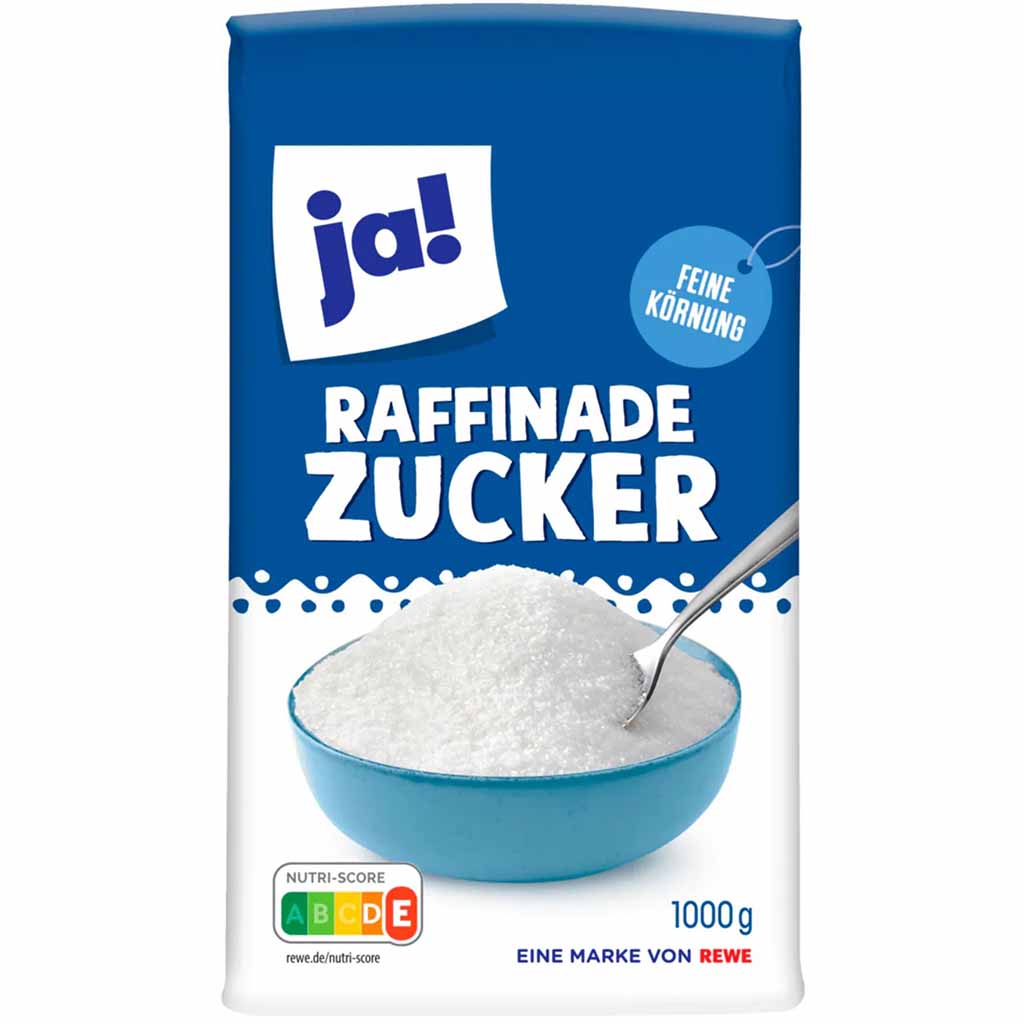 ja! Raffinade Zucker feine Körnung 1kg