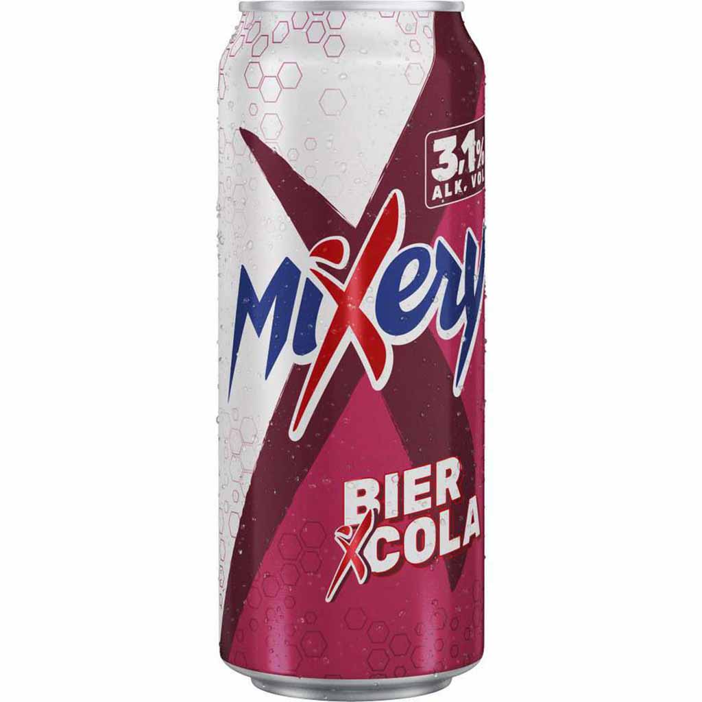 Mixery Biermischgetränk, Bier + Cola + X 3,1% DOSE 24x0,5L=12L  zzgl. EINWEGPFAND, 4002631928032
