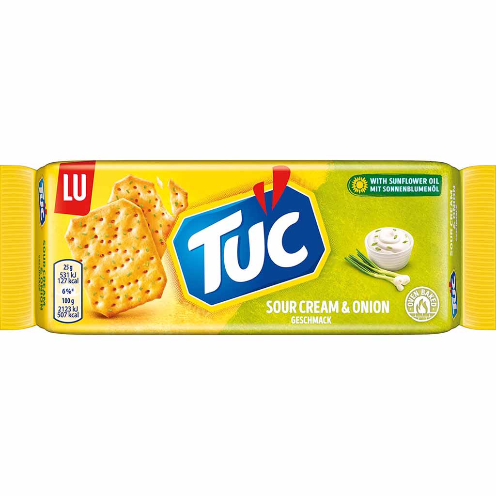 TUC Cracker Sour Cream & Onion 100g MHD 28.02.26