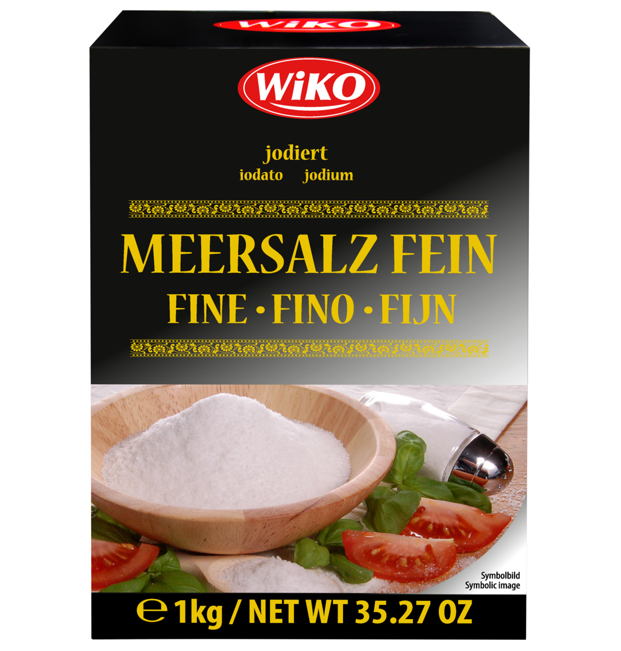 Wiko Meersalz jodiert fein 1kg MHD 28.08.27