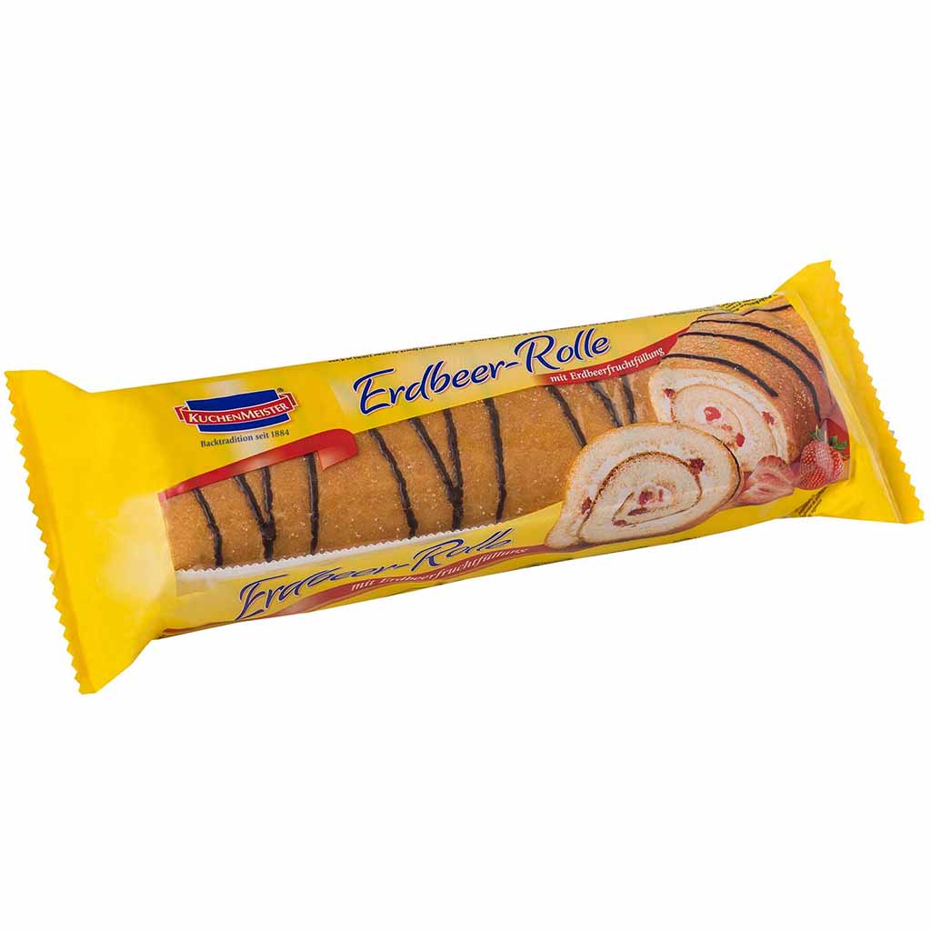 Kuchenmeister Erdbeer-Rolle 400g MHD 19.01.26