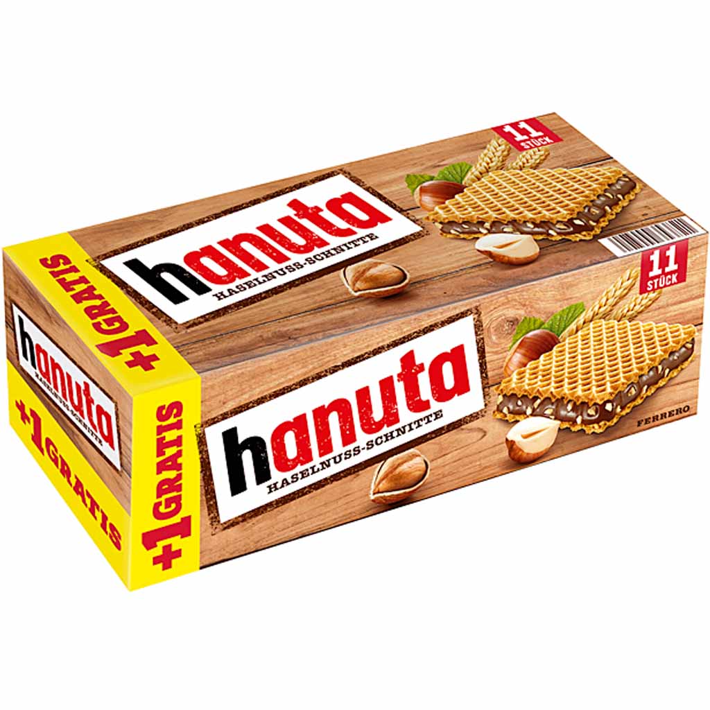 Hanuta Haselnuss-Schnitte 11er 242g MHD 28.04.26