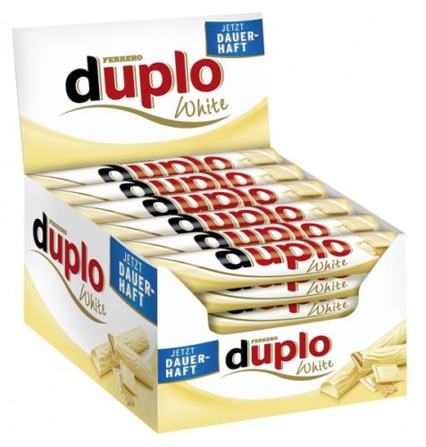 Ferrero Duplo White Schokoriegel 40x18,2g=728g MHD 03.12.25