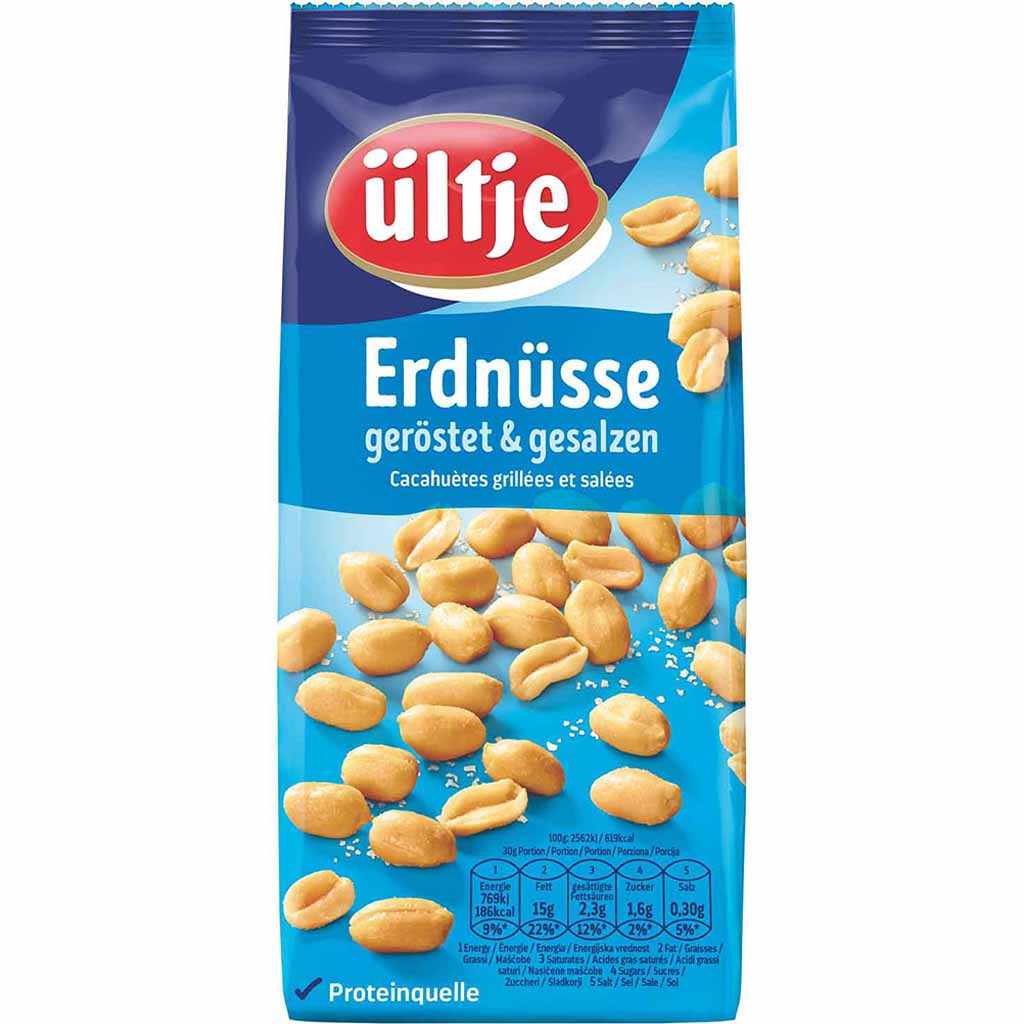 ültje Erdnüsse geröstet & gesalzen 450g MHD 30.10.26